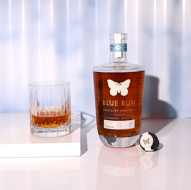 Blue Run Flight Series bottle and glass