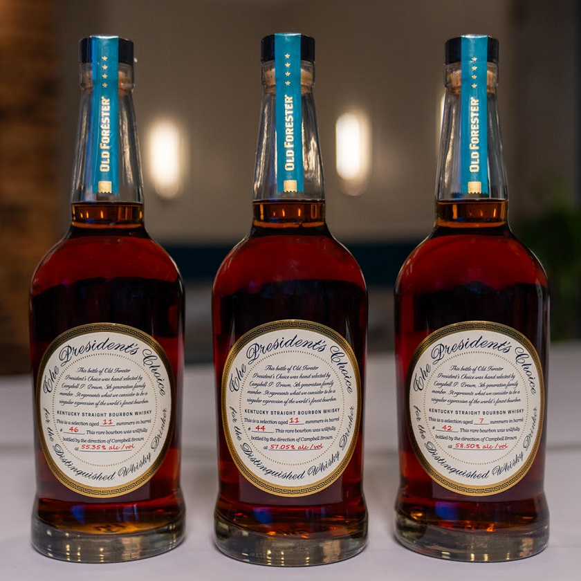 Old Forester President's Choice 2024 bottles