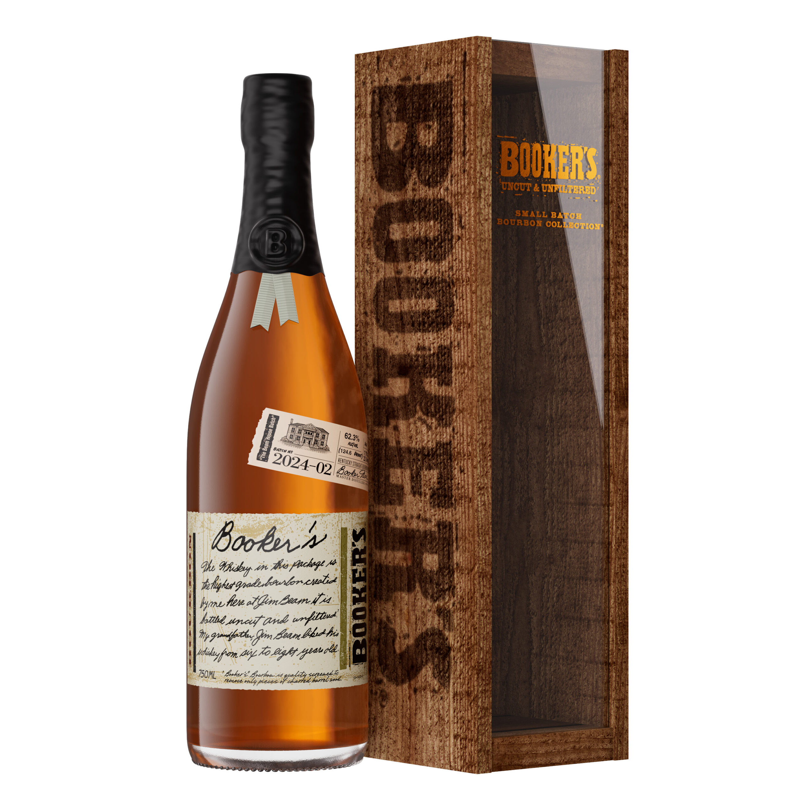 Booker's Beam House Batch bottle and box