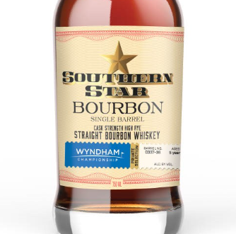 Southern Star Wyndham Championship bourbon bottle label