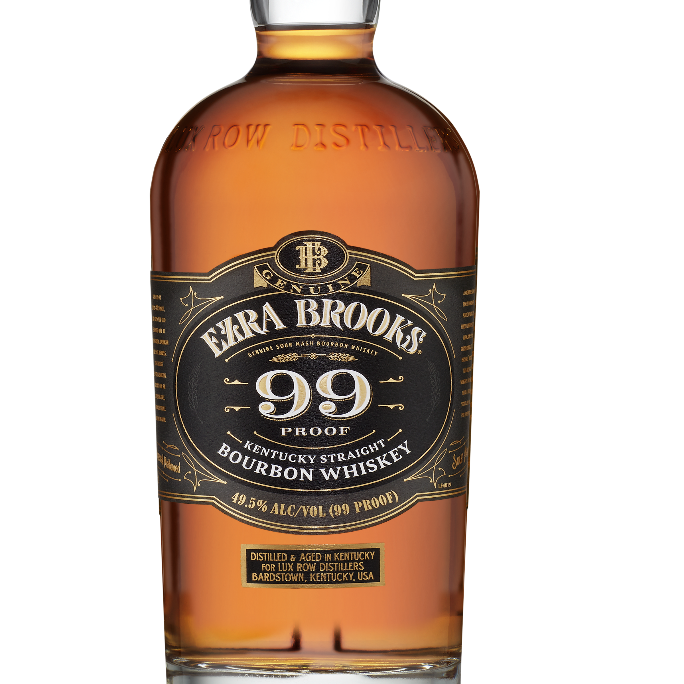 Ezra Brooks 99 proof 1L Front