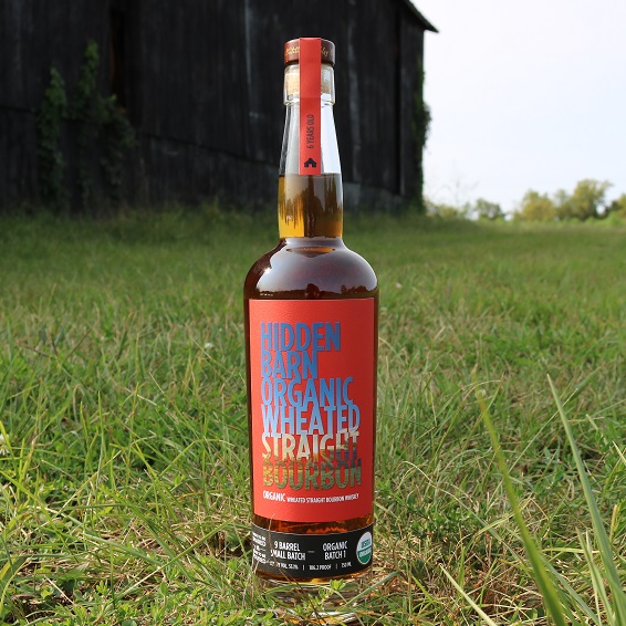 Hidden Barn Organic bourbon with barn