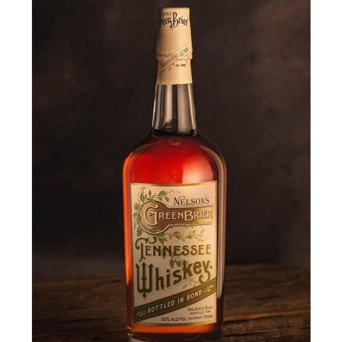 Nelson's Green Brier Bottled in Bond bottle