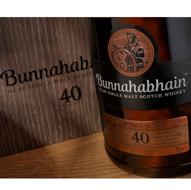 Bunnahabhain 40 YO Bottle Lifestyle SQUARE