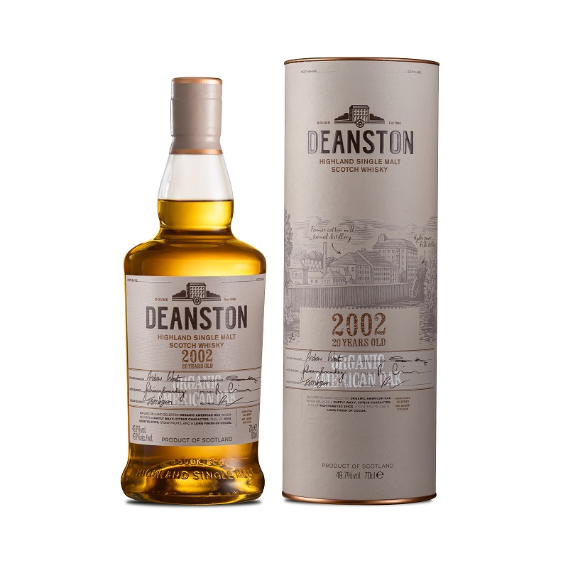 Deanston Distillery Organic 20YO 2024_Bottle and Tube