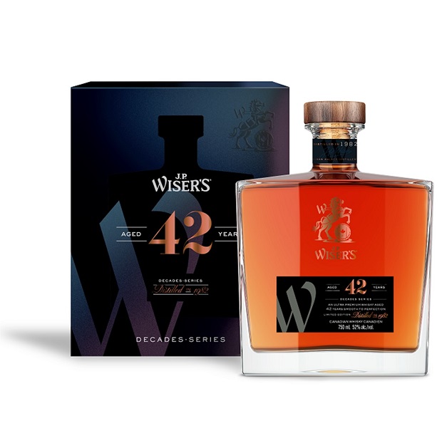 J.P. Wiser’s 42 YO Bottle and Box SQUARE