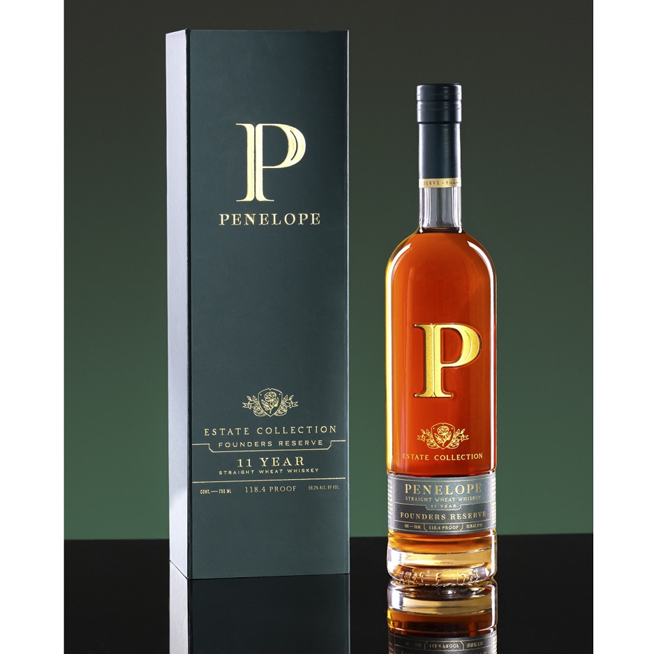 Penelope Founders Reserve bottle and box SQUARE