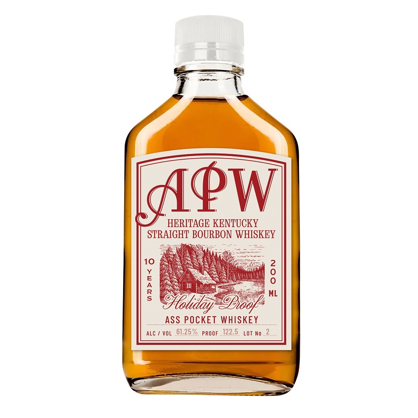 Ass Pocket Whiskey Holiday Proof bottle SQUARE