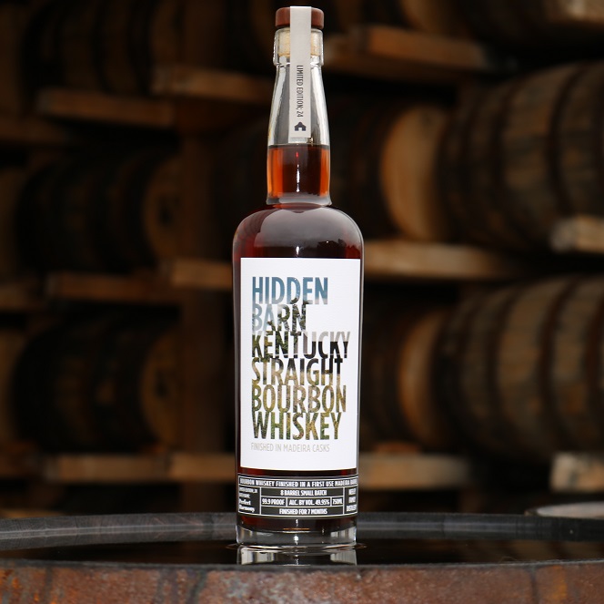 Hidden Barn Madeira Finished Bourbon bottle