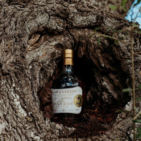 Milam & Greene Cooper’s Hawk Single Barrel Bourbon in tree