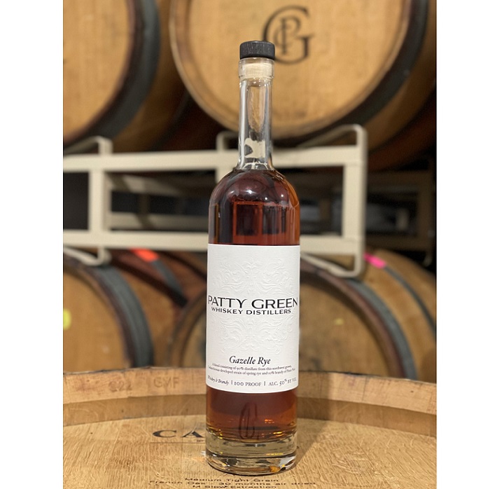 Patricia Green Cellars Rye Whiskey bottle