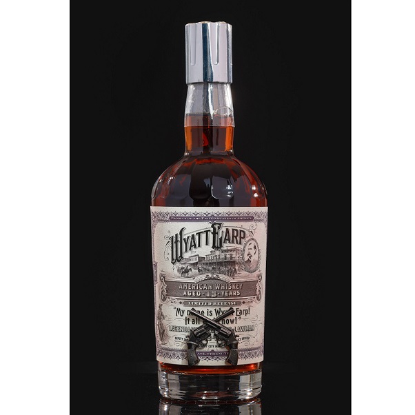 World Whiskey Society Wyatt Earp Hazmat whiskey bottle