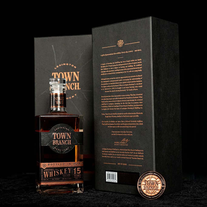 Town Branch Archive Series 15-Year Single Malt bottle and box