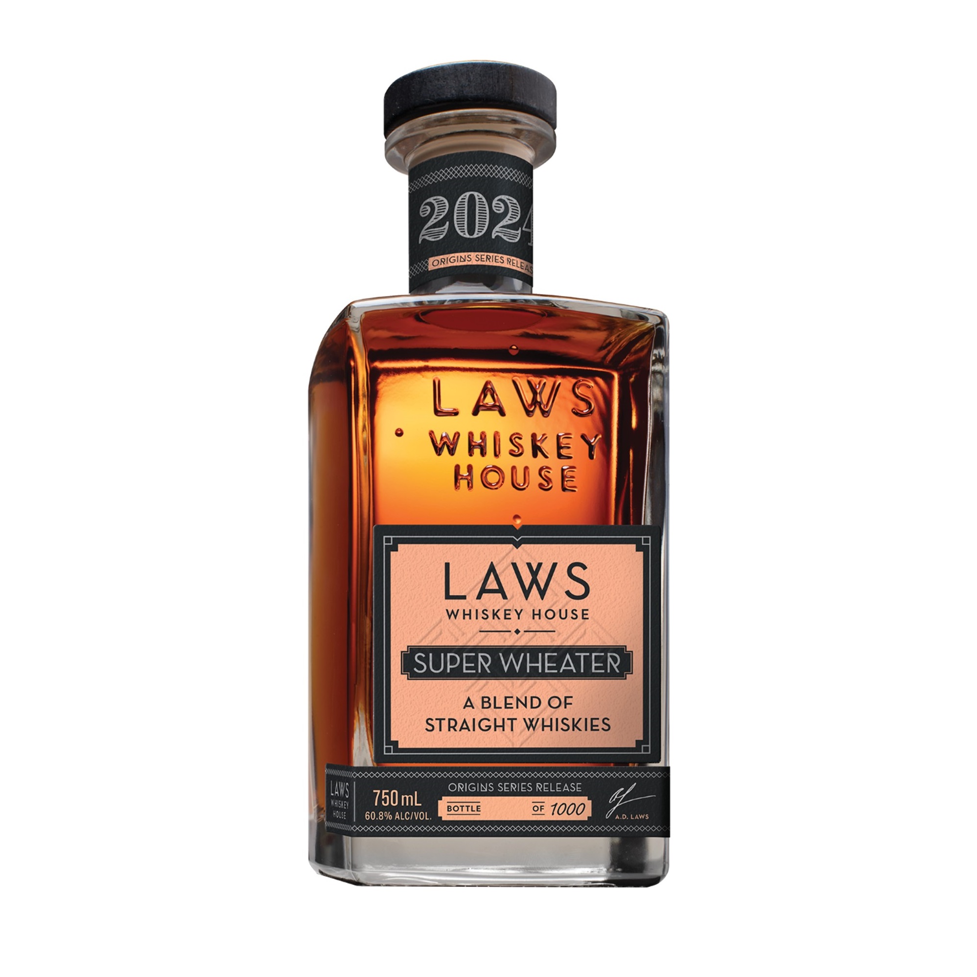 Laws Whiskey House Super Wheater bottle