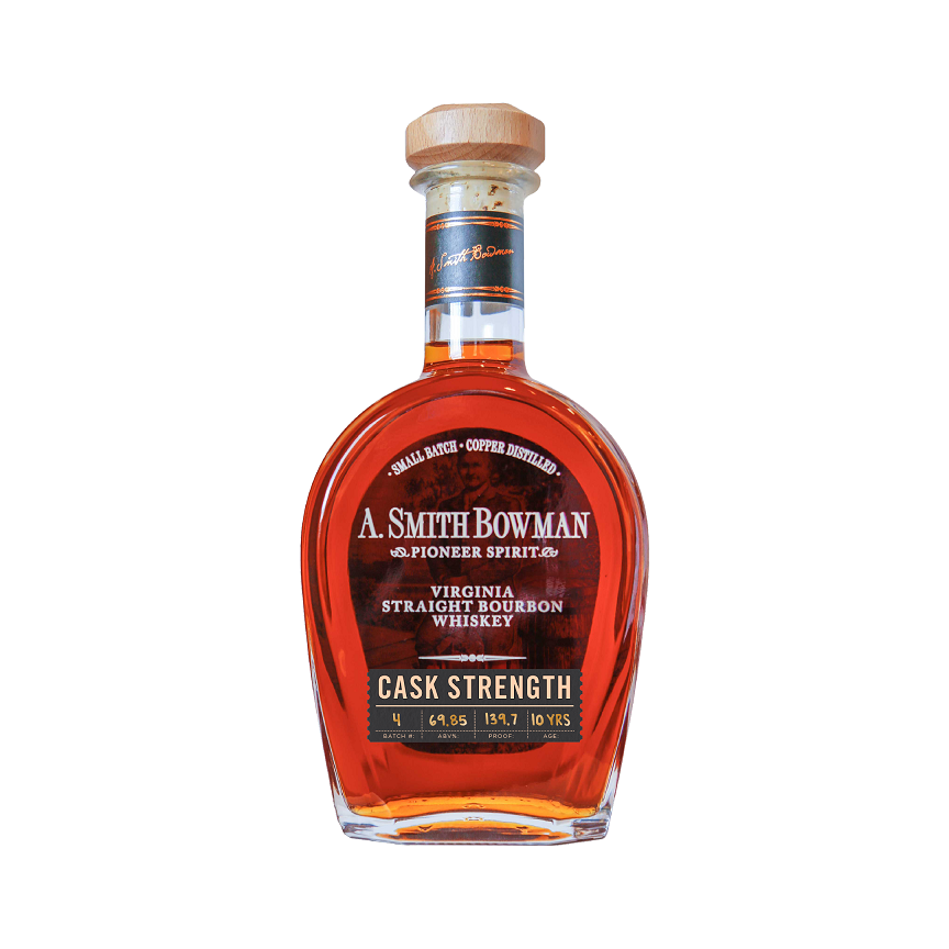 A Smith Bowman 2025 Cask Strength bottle