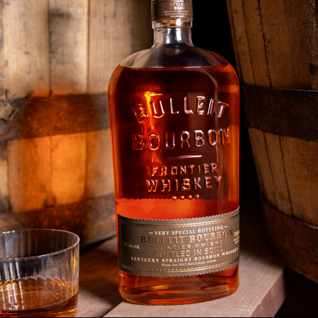 Bulleit Frontier Whiskey Bottled-in-Bond bottle