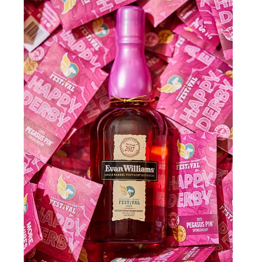 Evan Williams Kentucky Derby Festival 2025 bottle SQUARE