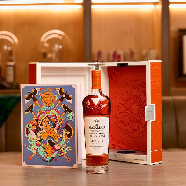 The Macallan Distil Your World Mexico Single Cask bottle and case